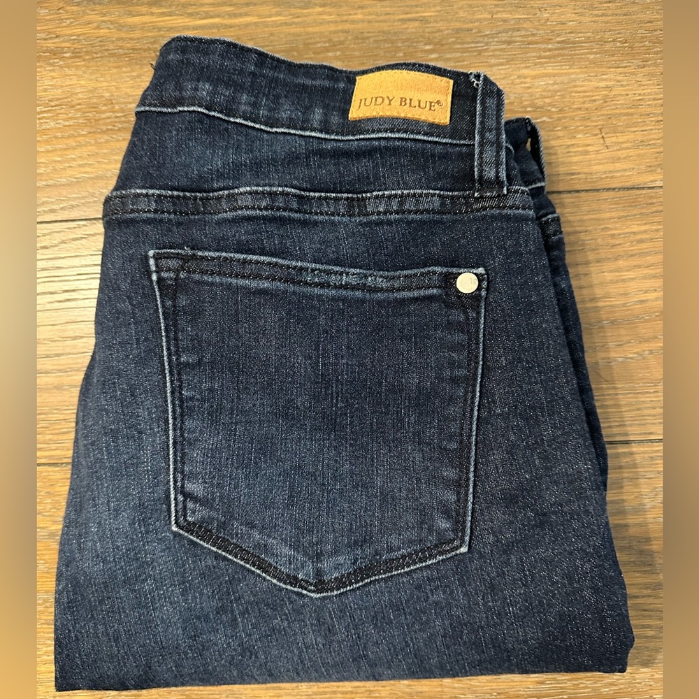 Judy Blue Dark Blue Boyfriend Fit Jeans Size 9/29 Gently Worn